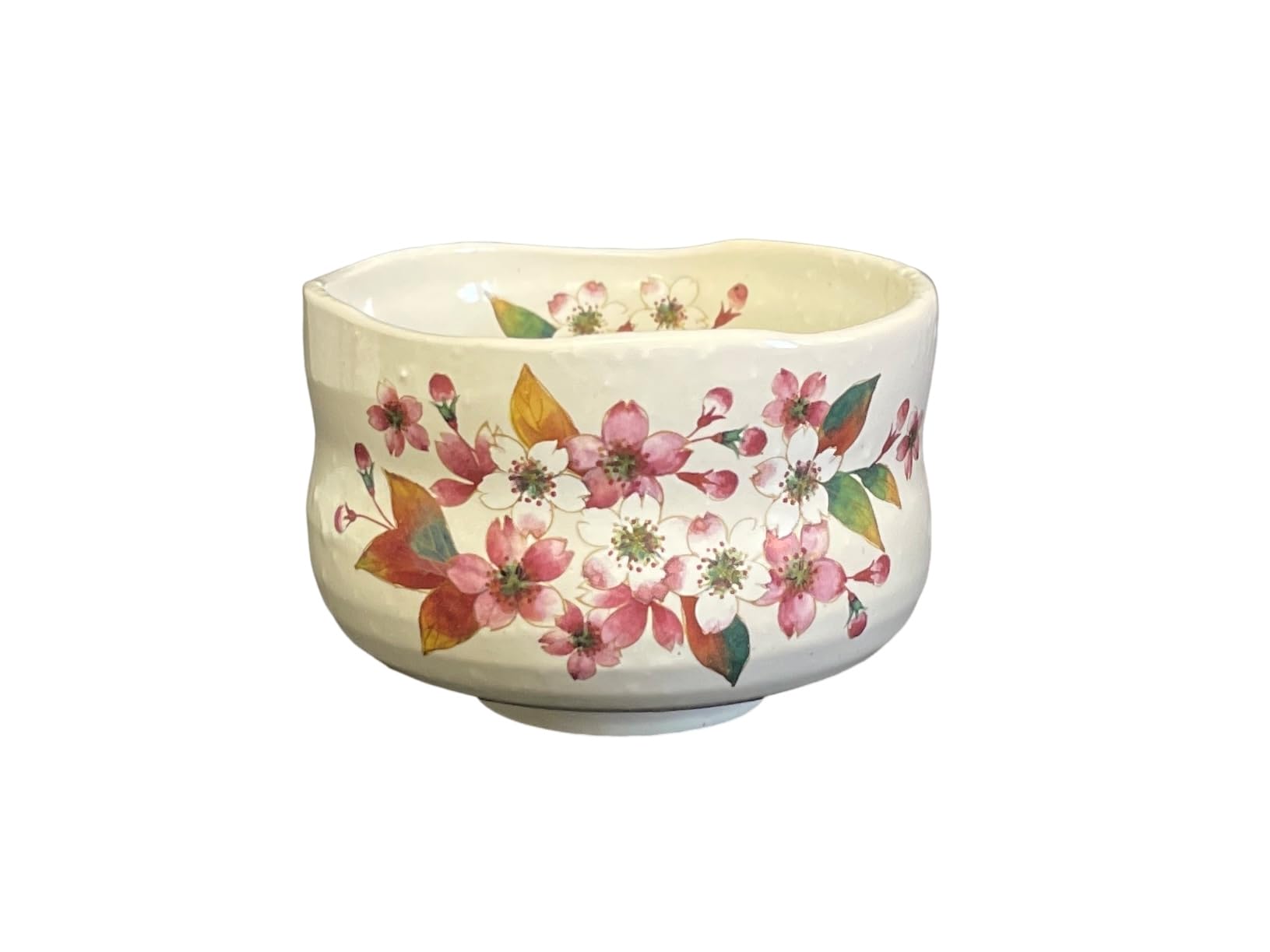 Amazon｜エールネット(Ale-net) 抹茶碗 9.3×H6.5cm 粉引桜野点抹茶碗